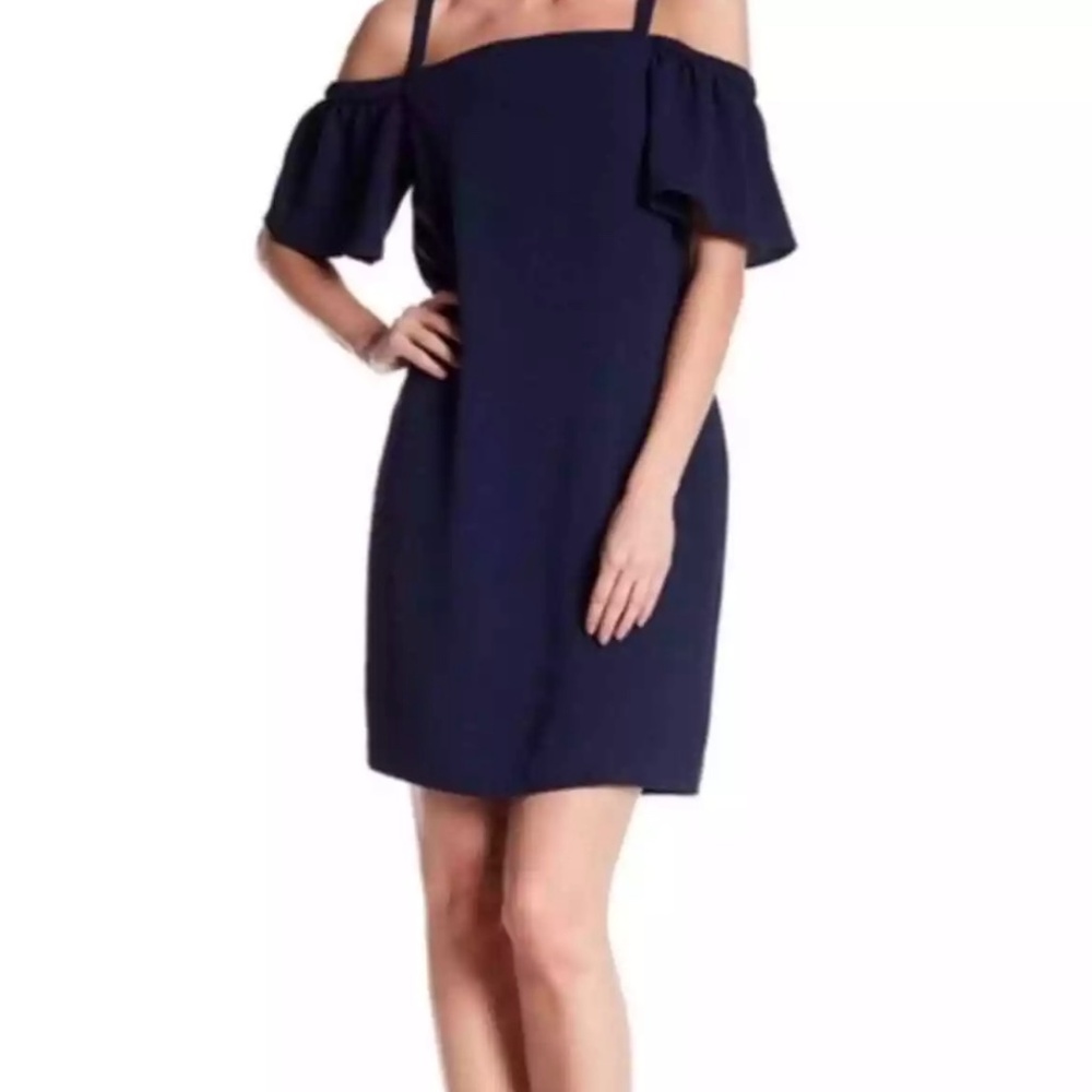 Charles Henry off-shoulder dress